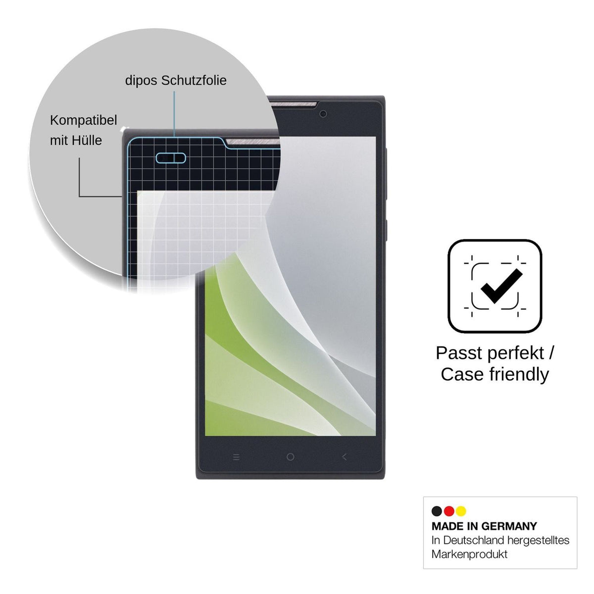 4x Schutzfolie matt für Nomi i508 Energy Display-Schutzfolie