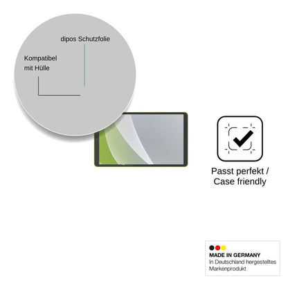 2x Schutzfolie matt für Paitanry Tablet 8.7 Display-Schutzfolie