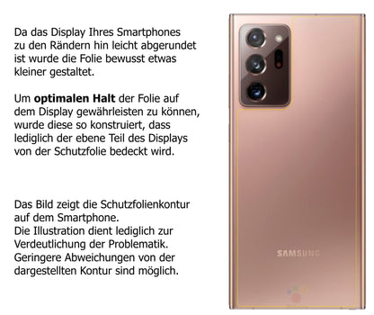 Schutzfolie mit optimaler Passform, zur Verwendung mit Hüllen geeignet