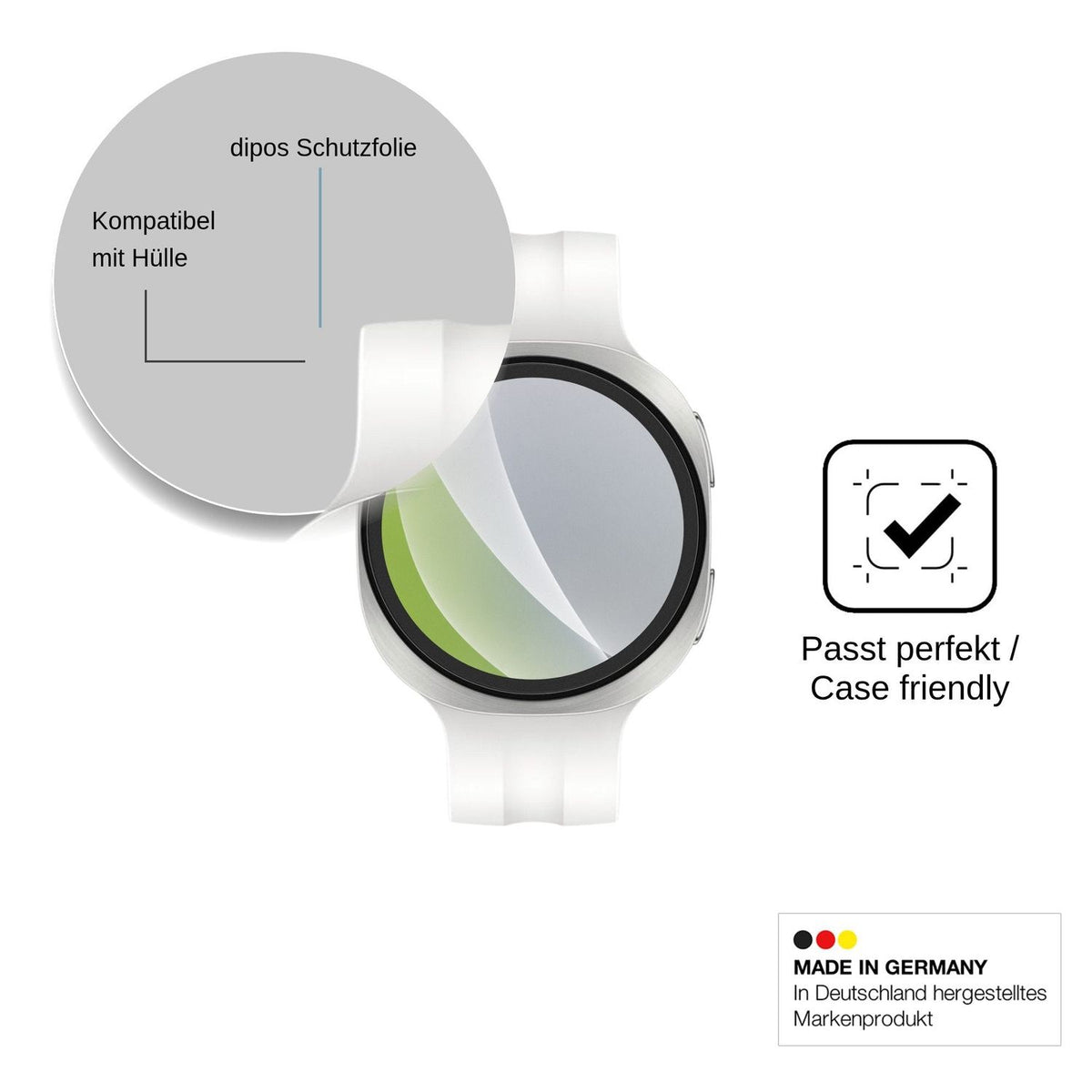 6x Schutzfolie matt für Samsung Galaxy Watch 9 40mm Display-Schutzfolie