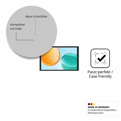 Schutzfolie mit optimaler Passform, zur Verwendung mit Hüllen geeignet