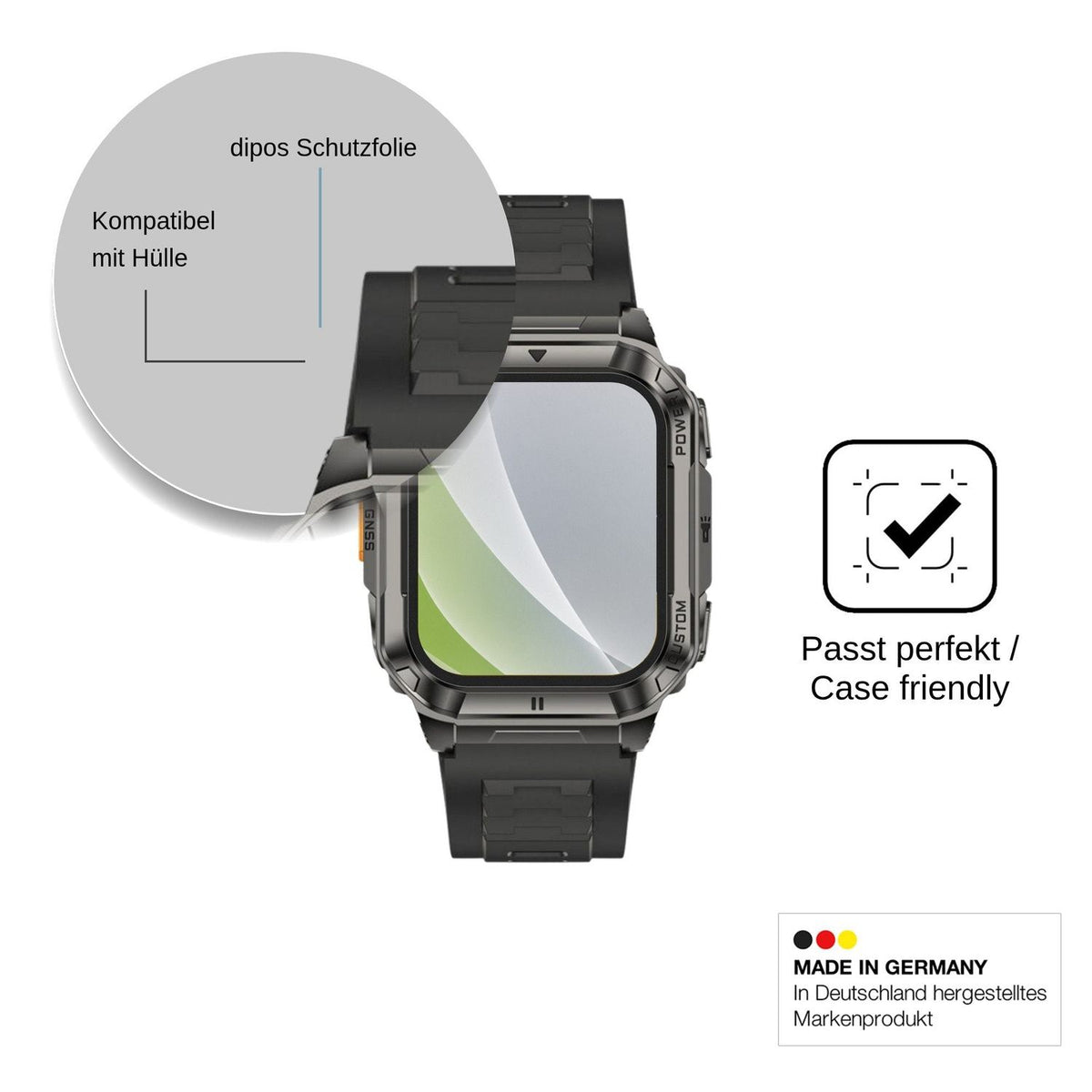 6x Schutzfolie matt für Ulefone Armor Watch Ultra Display-Schutzfolie