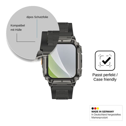 6x Schutzfolie matt für Ulefone Armor Watch Ultra Display-Schutzfolie
