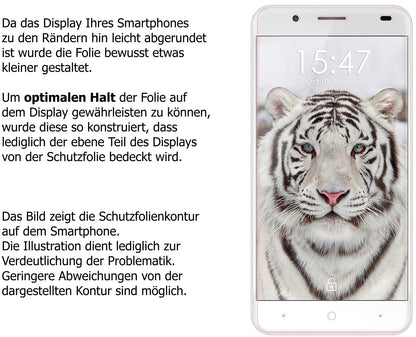 Schutzfolie mit optimaler Passform, zur Verwendung mit Hüllen geeignet