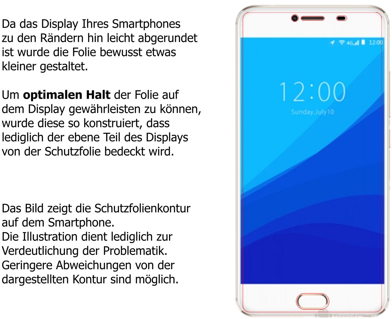 Privatsphäre-Schutz durch Sichtschutz-Folie passend zugeschnitten für Umidigi G