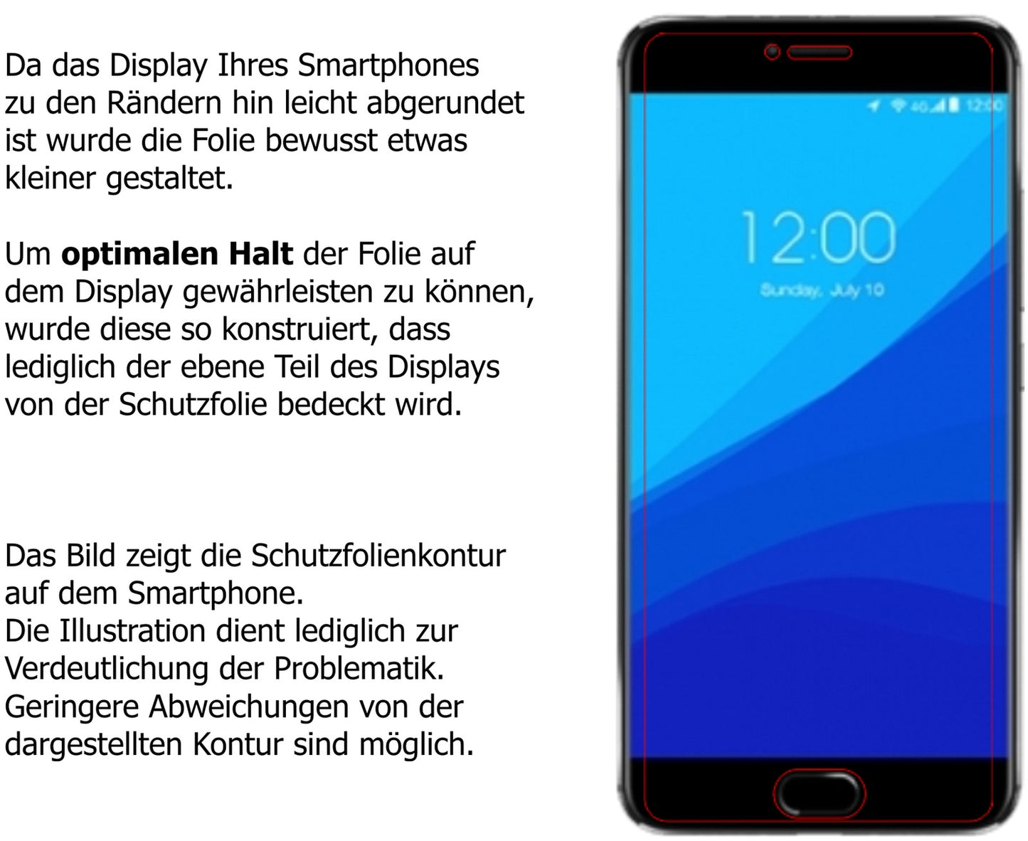 Dünne und klare Folie passend zugeschnitten für Umidigi Z1