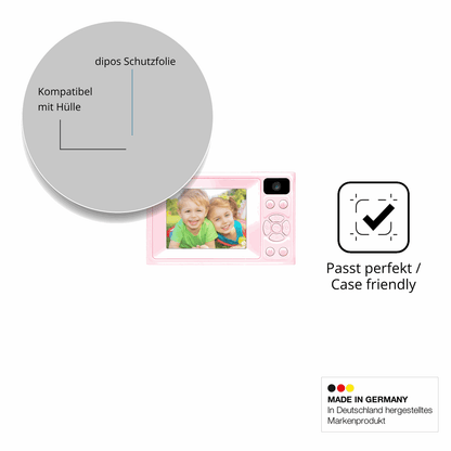 Schutzfolie mit optimaler Passform, zur Verwendung mit Hüllen geeignet