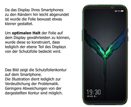 Schutzfolie mit optimaler Passform, zur Verwendung mit Hüllen geeignet