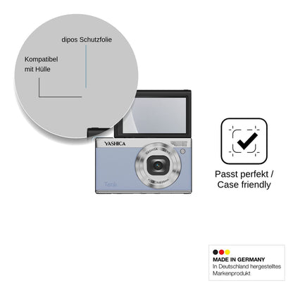 4x Schutzfolie matt für Yashica Tank Compact Display-Schutzfolie