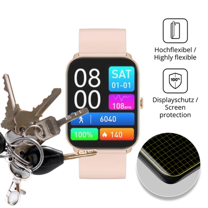 dipos Displayschutz für MaxCom FW36, transparente Oberfläche, perfekte Passform auch für die Rundungen