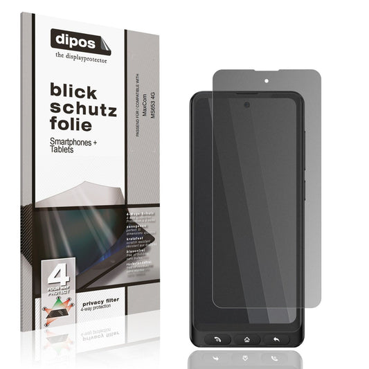 Blickschutzfolie für MaxCom MS653 4G matt Schutzfolie Privacy
