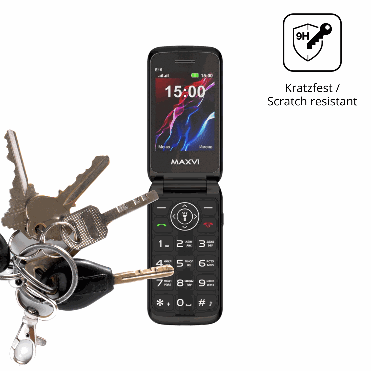 dipos Displayschutz für Maxvi E15, mattierte Oberfläche, robuste Festigkeit und perfekte Passform
