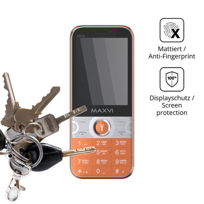 dipos Displayschutz für Maxvi X910, mattierte Oberfläche, Blickschutzfilter und perfekter Passform