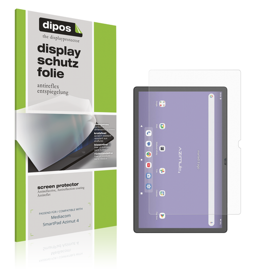 Matte Displayschutzfolie von dipos passend für Mediacom SmartPad Azimut 4, präziser Zuschnitt und blasenfrei montiert