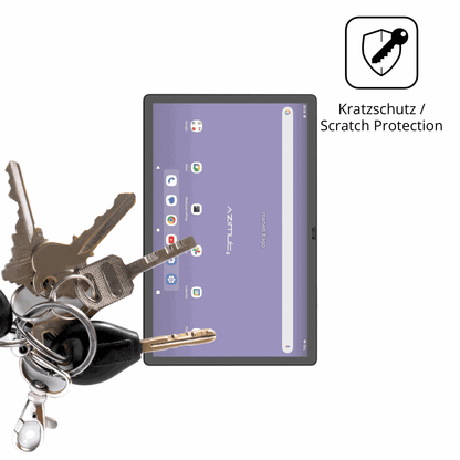 Schutz gegen Kratzer auf dem Mediacom SmartPad Azimut 4 Glas durch Schlüssel oder Ähnliches