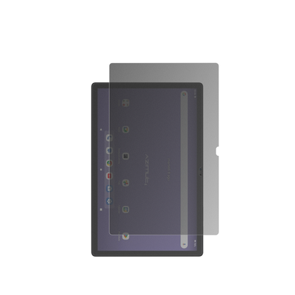 MediacomSmartPad Azimut 4 mit aufgebrachtem dipos Displayschutz, der seitliche Einblicke blockiert