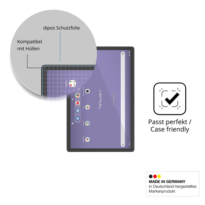 Schutzfolie mit optimaler Passform, zur Verwendung mit Hüllen geeignet