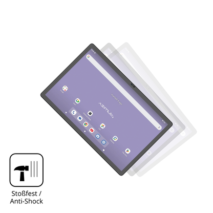Schutz gegen Kratzer auf dem Mediacom SmartPad Azimut 4 Glas durch Schlüssel, Stöße gegen die Tischkante oder Stürze