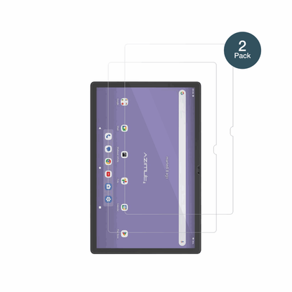 MediacomSmartPad Azimut 4 mit aufgebrachter dipos Flex Schutzfolie, glasklare Darstellung ohne Einschränkungen
