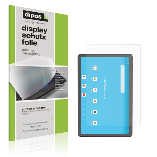Matte Displayschutzfolie von dipos passend für Mediacom SmartPad Azimut 4 Lite, präziser Zuschnitt und blasenfrei montiert
