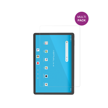 MediacomSmartPad Azimut 4 Lite mit aufgebrachter dipos Displayschutzfolie, glasklare Darstellung ohne Einschränkungen