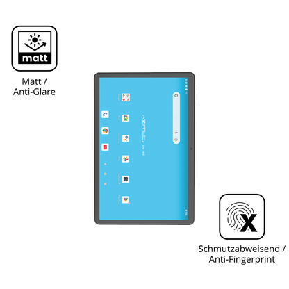 9H Hartbeschichtete, flexible Folie passend zugeschnitten für Mediacom SmartPad Azimut 4 Lite
