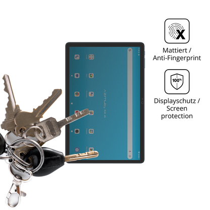 dipos Displayschutz für Mediacom SmartPad Azimut 4 Plus, mattierte Oberfläche, Blickschutzfilter und perfekter Passform