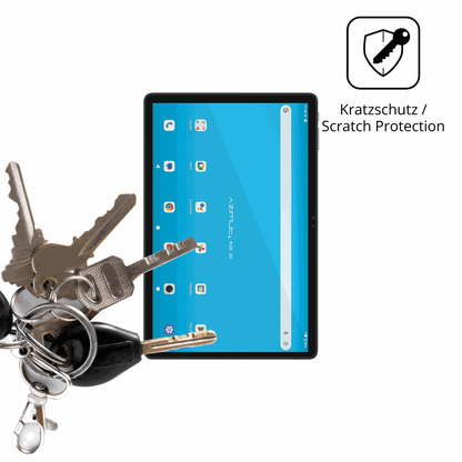 Schutz gegen Kratzer auf dem Mediacom SmartPad Azimut 4 Plus Glas durch Schlüssel oder Ähnliches