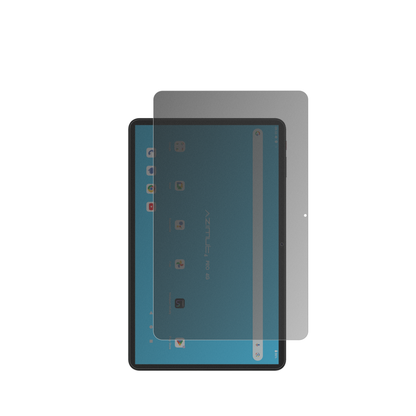 MediacomSmartPad Azimut 4 Pro mit aufgebrachtem dipos Displayschutz, der seitliche Einblicke blockiert