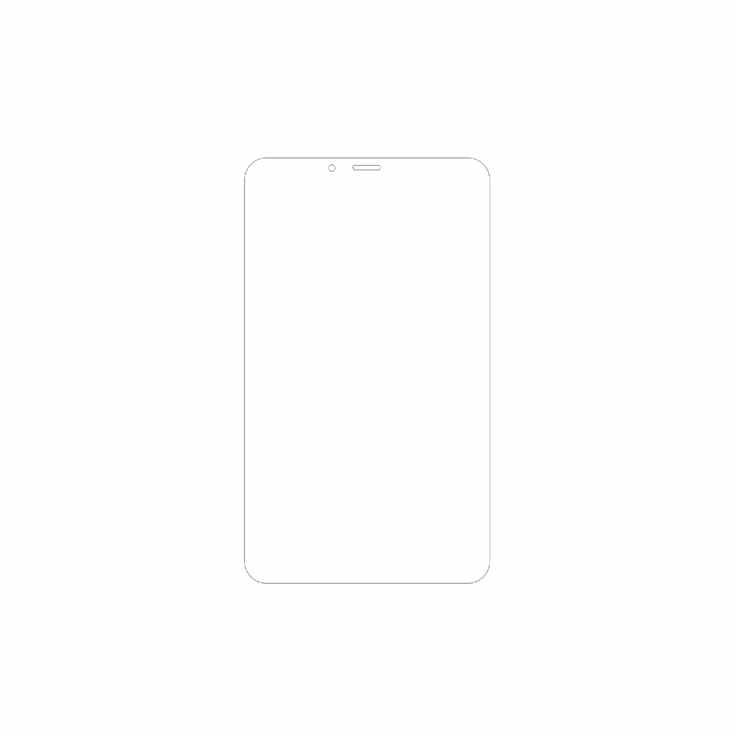 dipos Displayschutz für Mediacom SmartPad YIO 8, mattierte Oberfläche, geringe Dicke und perfekte Passform