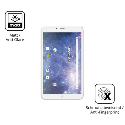 9H Hartbeschichtete, flexible Folie passend zugeschnitten für Mediacom SmartPad YIO 8