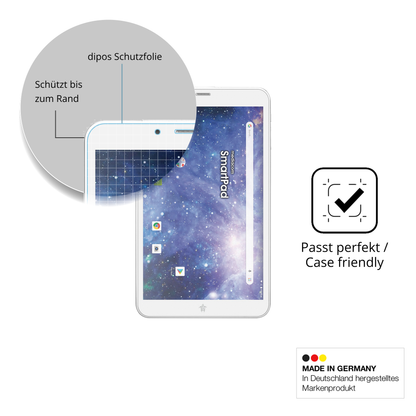 Schutzglasfolie mit optimaler Passform, zur Verwendung mit Hüllen geeignet