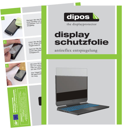 Matte Displayschutzfolie von dipos passend für Medion Erazer Deputy P10, präziser Zuschnitt und blasenfrei montiert