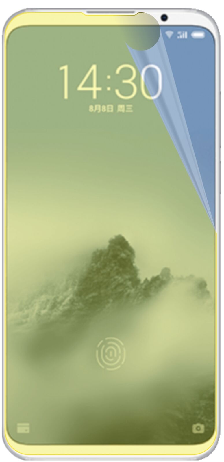 dipos Displayschutz für Meizu 16 Plus, transparente Oberfläche, geringe Dicke und perfekte Passform