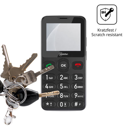 dipos Displayschutz für Melefon D112, mattierte Oberfläche, robuste Festigkeit und perfekte Passform