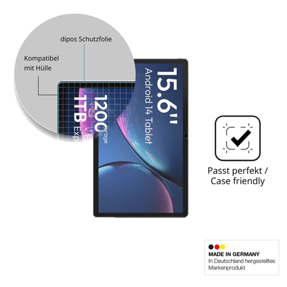 Schutzfolie mit optimaler Passform, zur Verwendung mit Hüllen geeignet