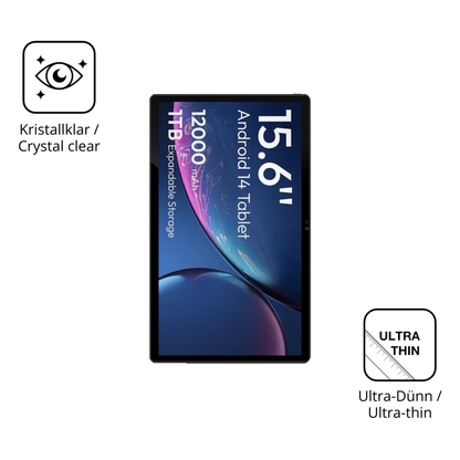 2x Schutzfolie klar für MESWAO 15.6 Zoll Display-Schutzfolie