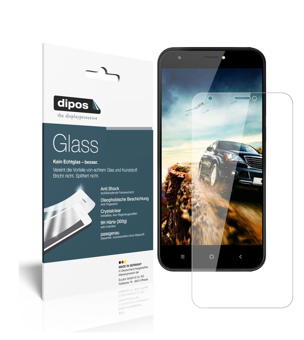 1x 9H Schutzfolie für Ulefone S7 Pro Panzerfolie