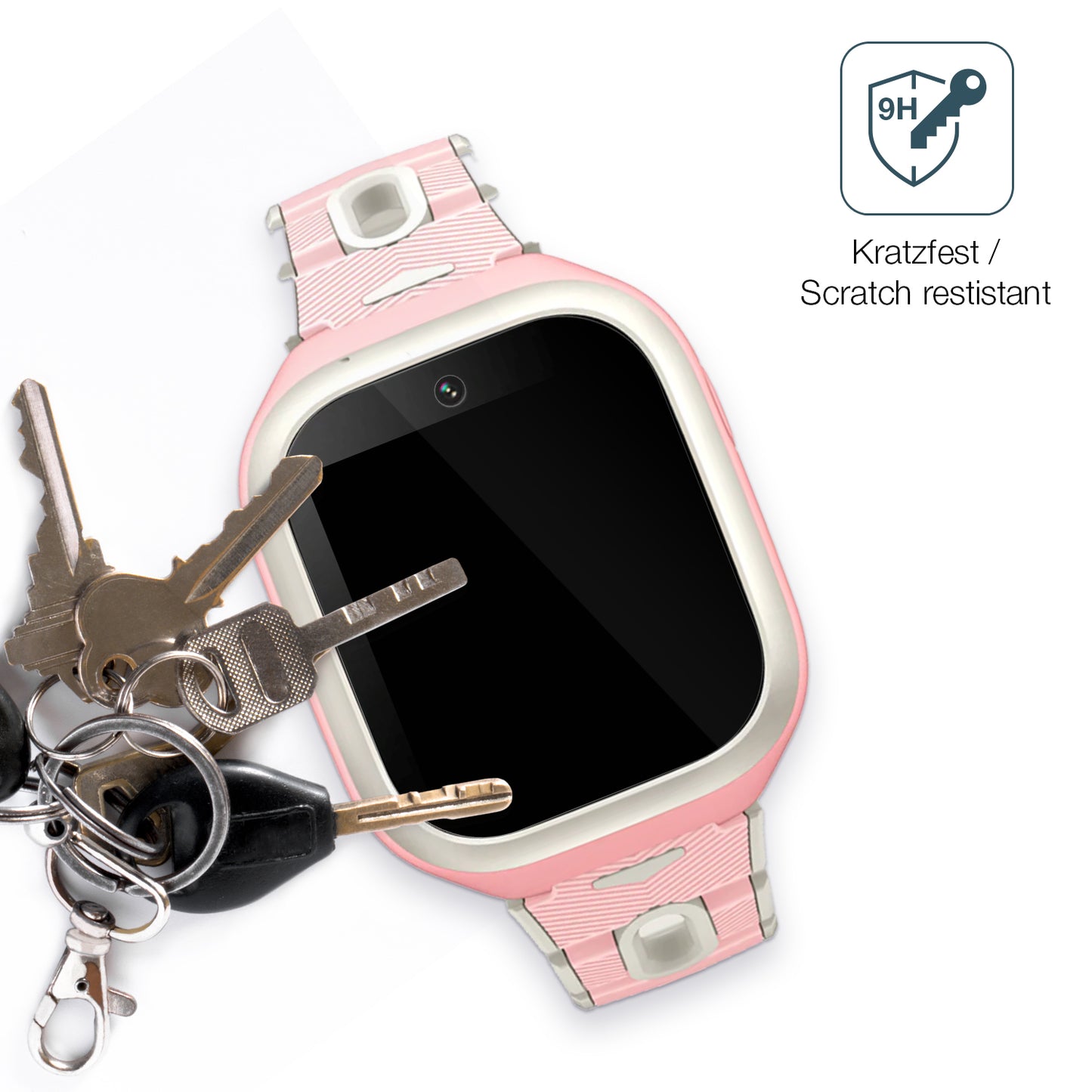 dipos Displayschutz für Mibro P5, transparente Oberfläche, perfekte Passform auch für die Rundungen