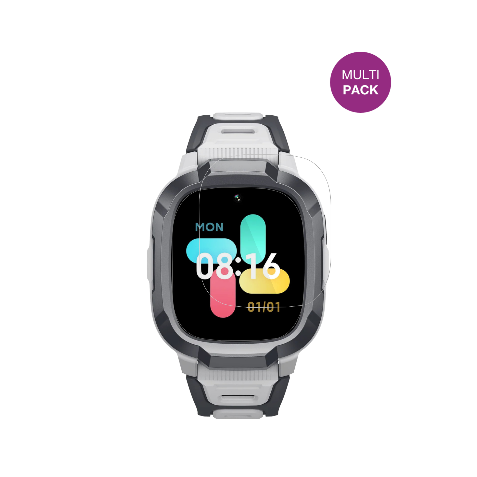 mibrop6 mit aufgebrachter dipos Displayschutzfolie, glasklare Darstellung ohne Einschränkungen