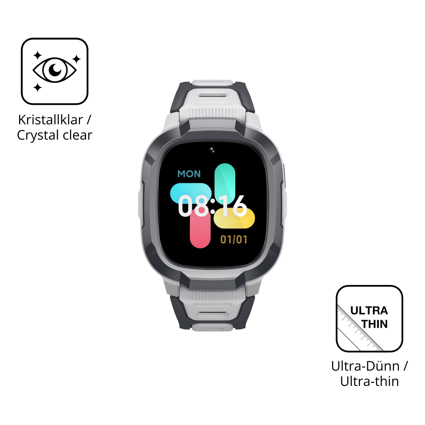 Dünne und klare Folie passend zugeschnitten für mibrop6