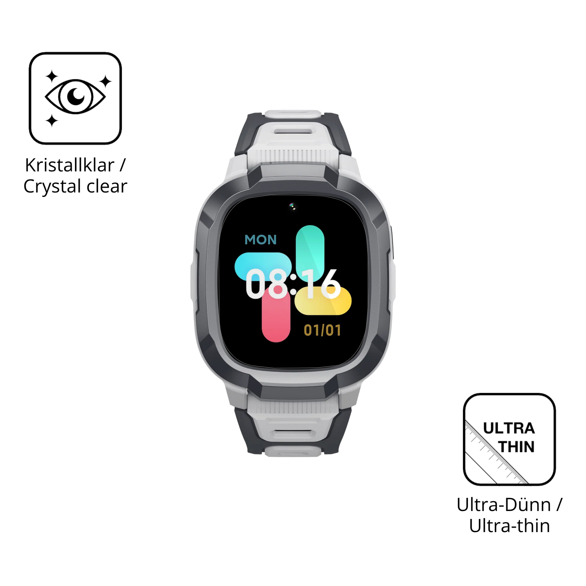 Dünne und klare Folie passend zugeschnitten für mibrop6