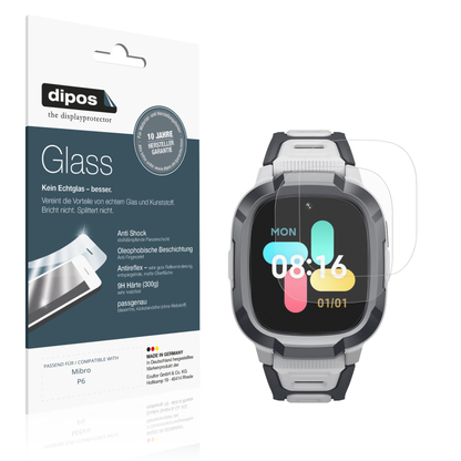 Matte Displayschutzfolie von dipos passend für mibrop6, 9H kratzfest und blasenfrei montiert