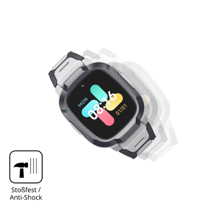 Schutz gegen Kratzer auf dem mibrop6 Glas durch Schlüssel, Stöße gegen die Tischkante oder Stürze