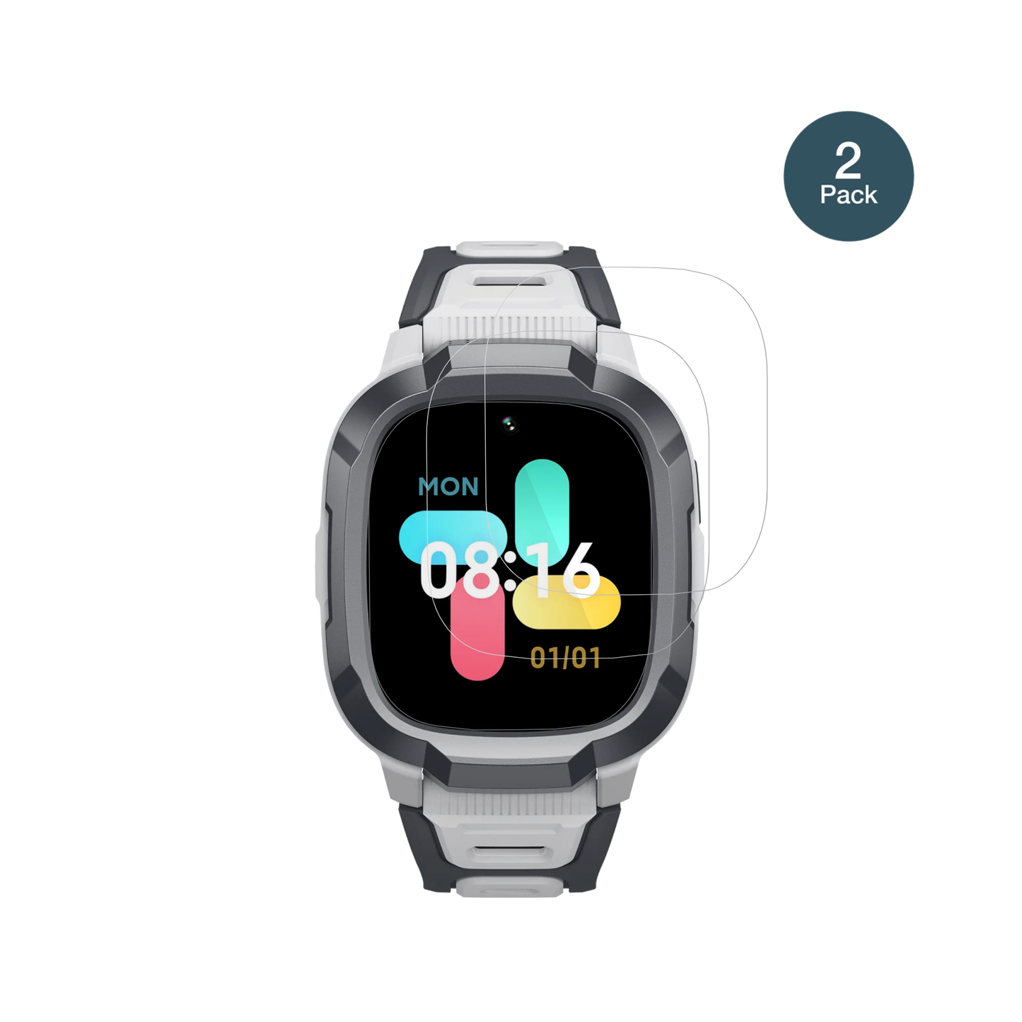 mibrop6 mit aufgebrachter dipos Flex Schutzfolie, glasklare Darstellung ohne Einschränkungen