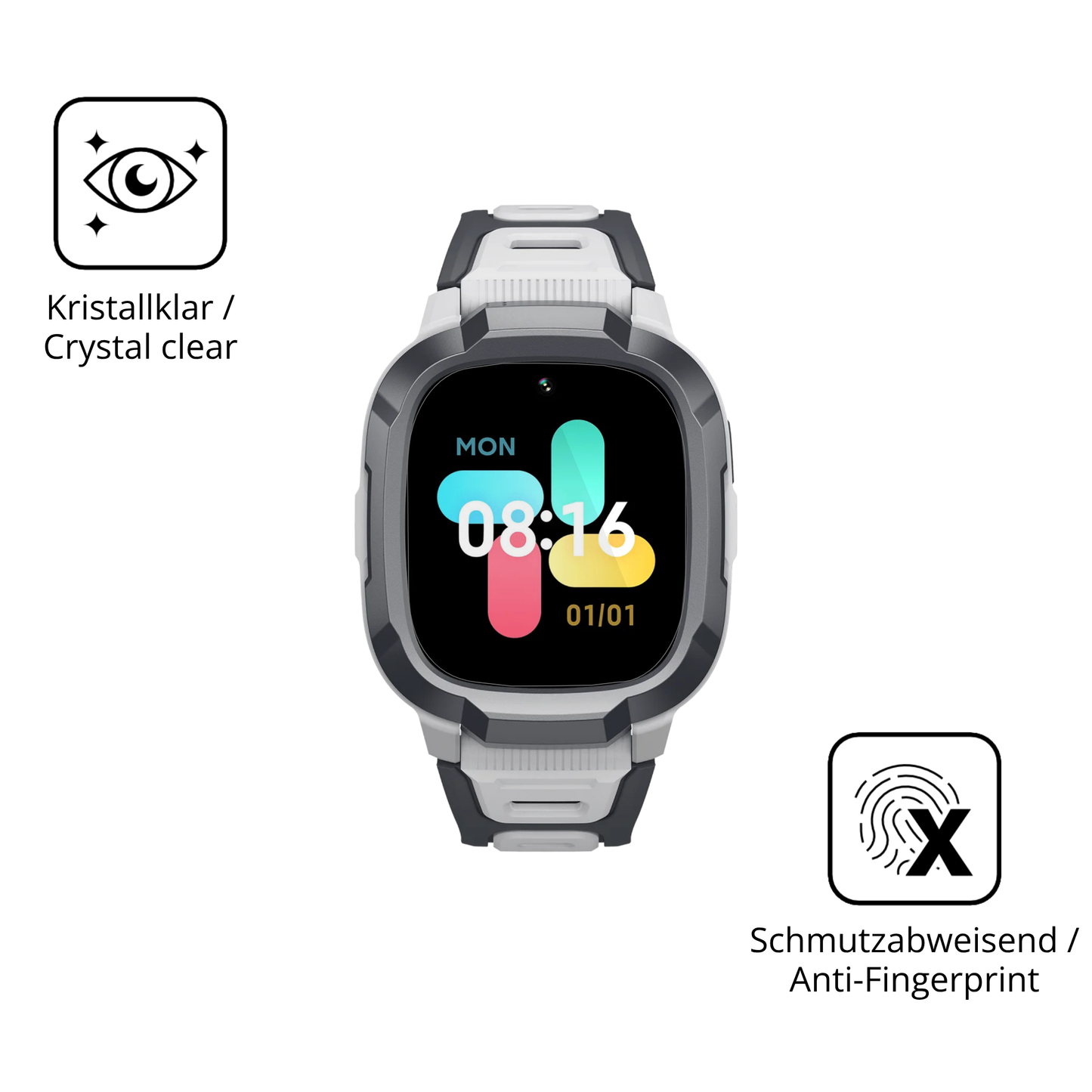 Flexible TPU-Folie passend zugeschnitten für mibrop6, vollständige Abdeckung