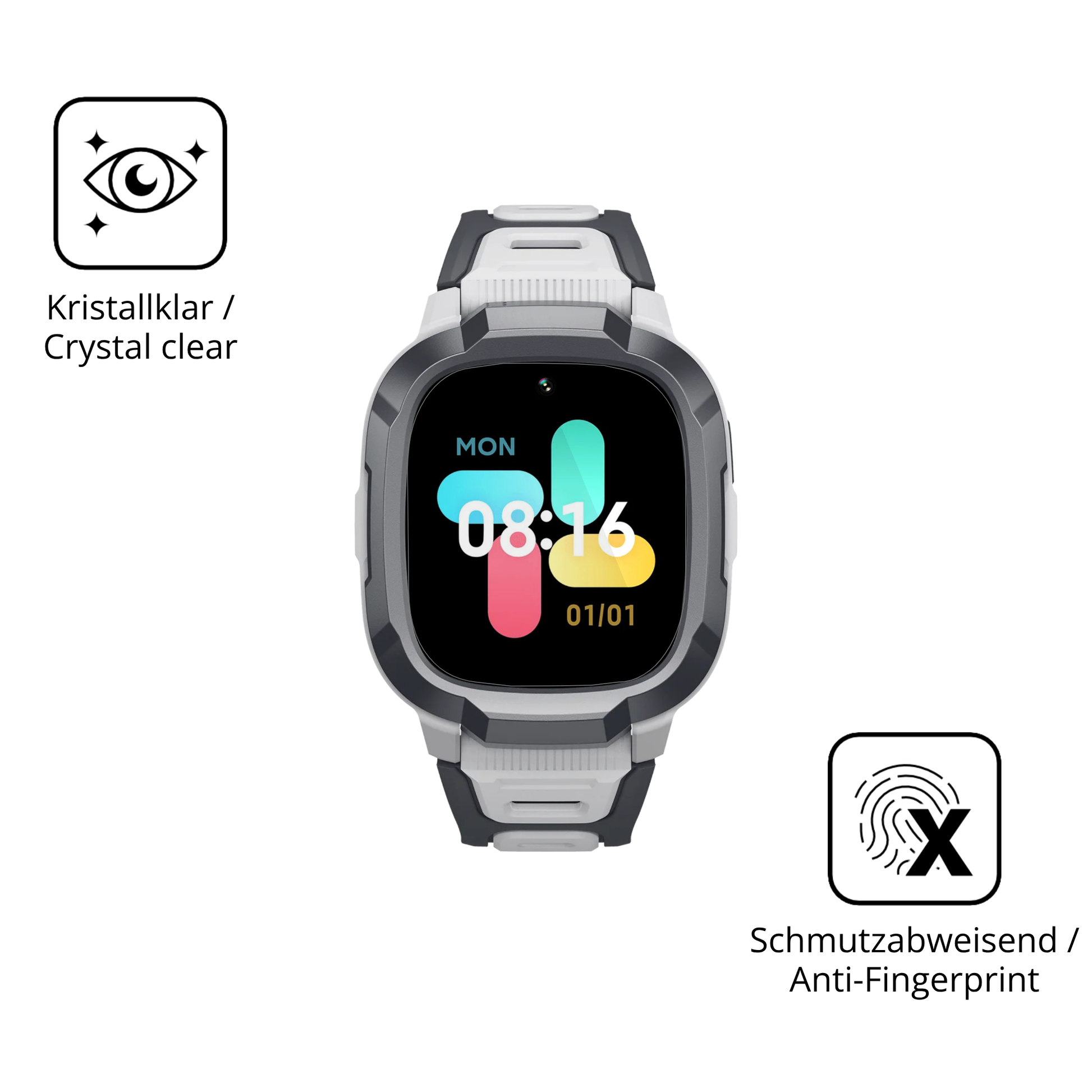 Flexible TPU-Folie passend zugeschnitten für mibrop6, vollständige Abdeckung