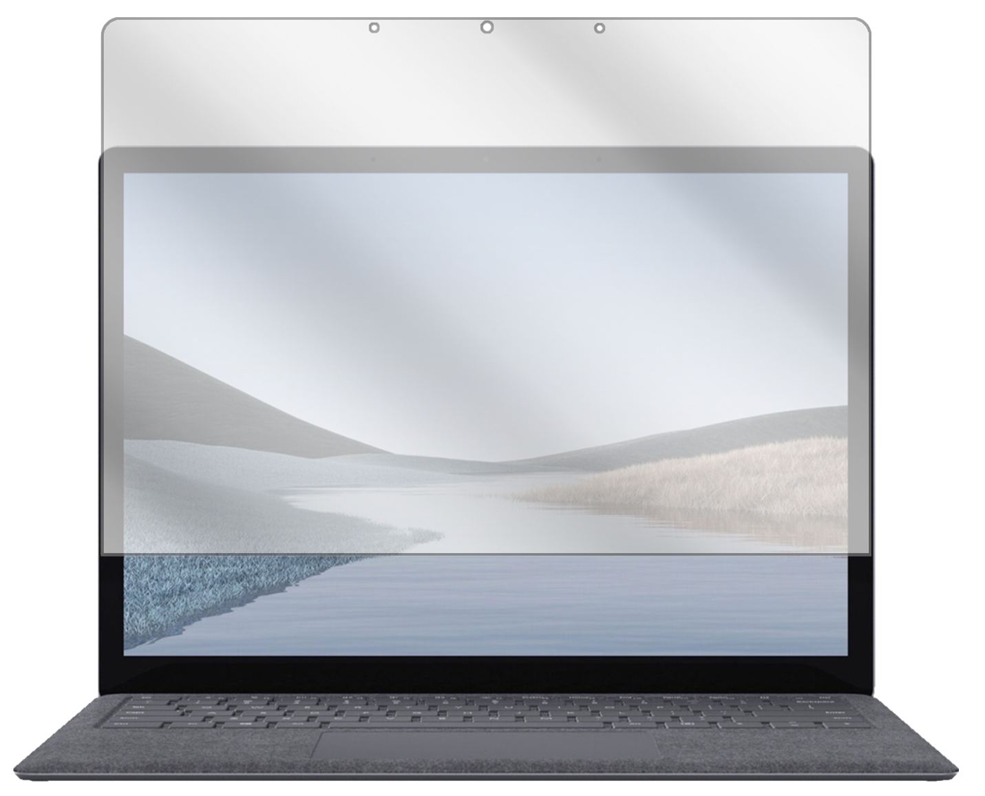 1x Schutzfolie klar für Microsoft Surface Laptop 3 13.5 Zoll Display-Schutzfolie