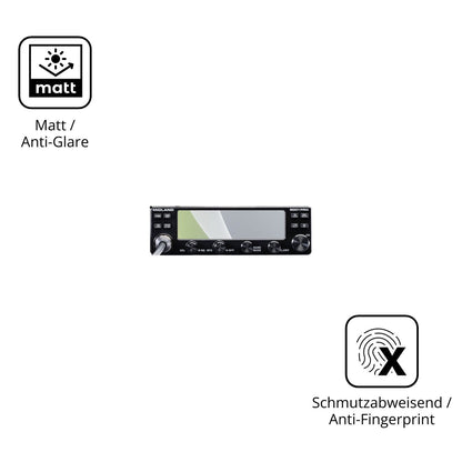2x Schutzfolie matt für Midland 8001 Pro Display-Schutzfolie