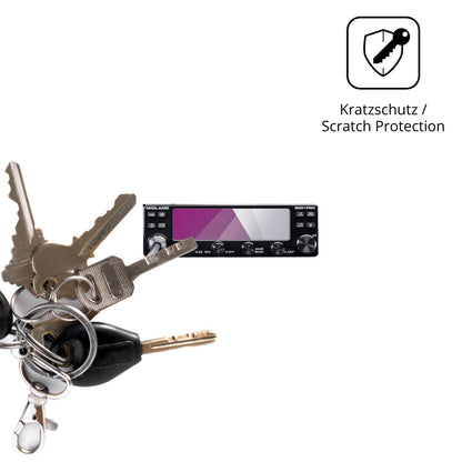 2x Schutzfolie klar für Midland 8001 Pro Display-Schutzfolie